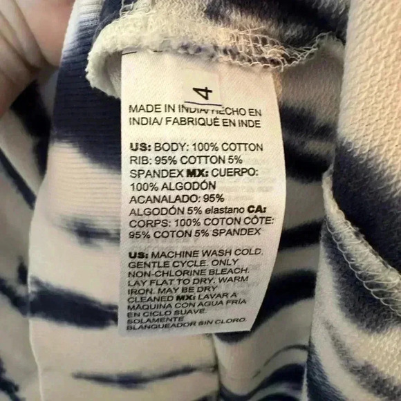 Chico’s French Terry Tye Dye Short Sleeve Dress - Picture 7 of 8